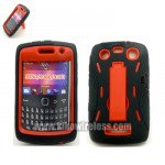 Wholesale Armor Hybrid Case for BlackBerry 9350 (RedBlack)